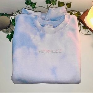 purpose embroidered crew neck 🤍